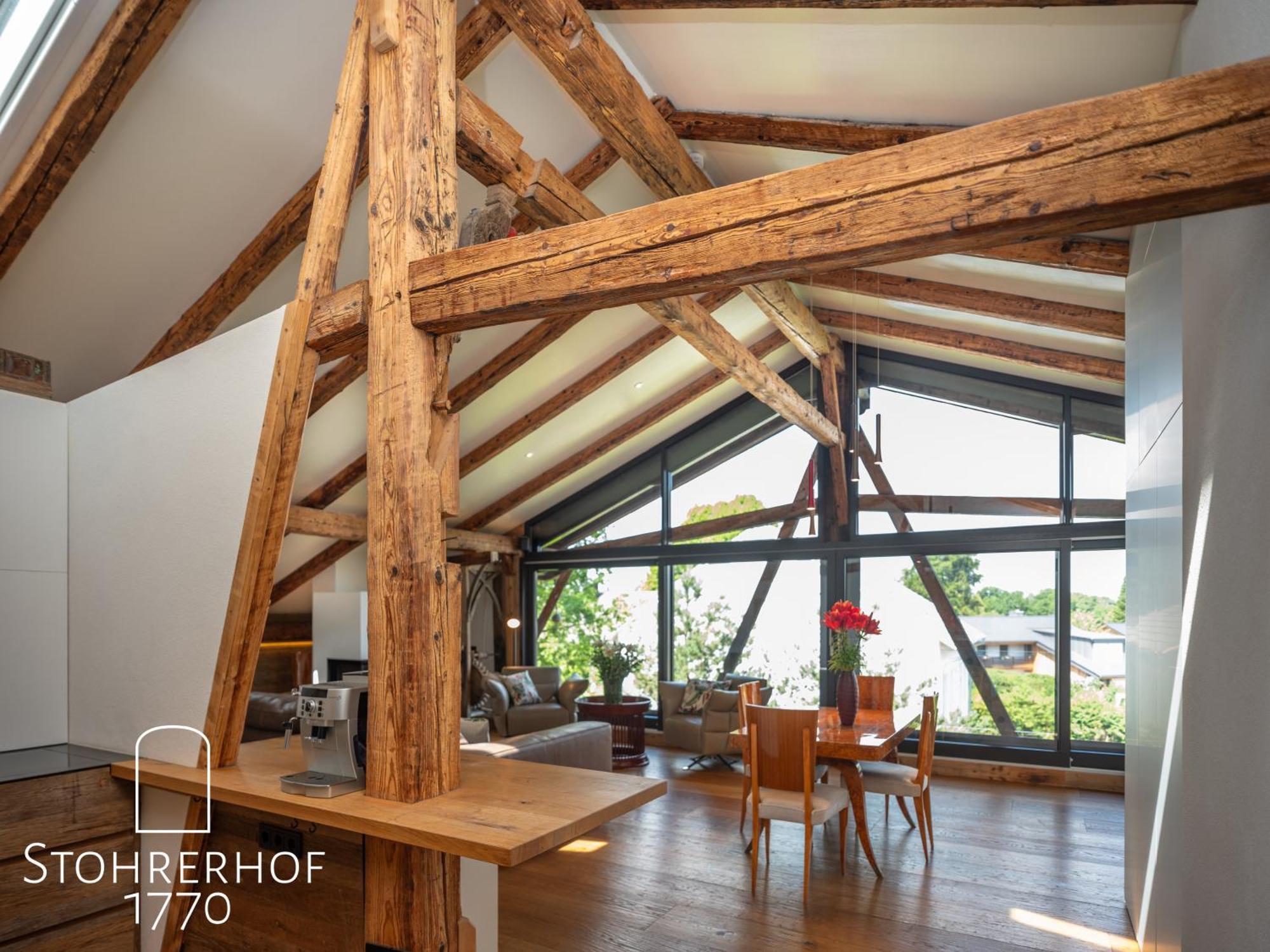5 Sterne Penthouse-Loft Gut Stohrerhof Bis 4 Personen Dießen am Ammersee المظهر الخارجي الصورة